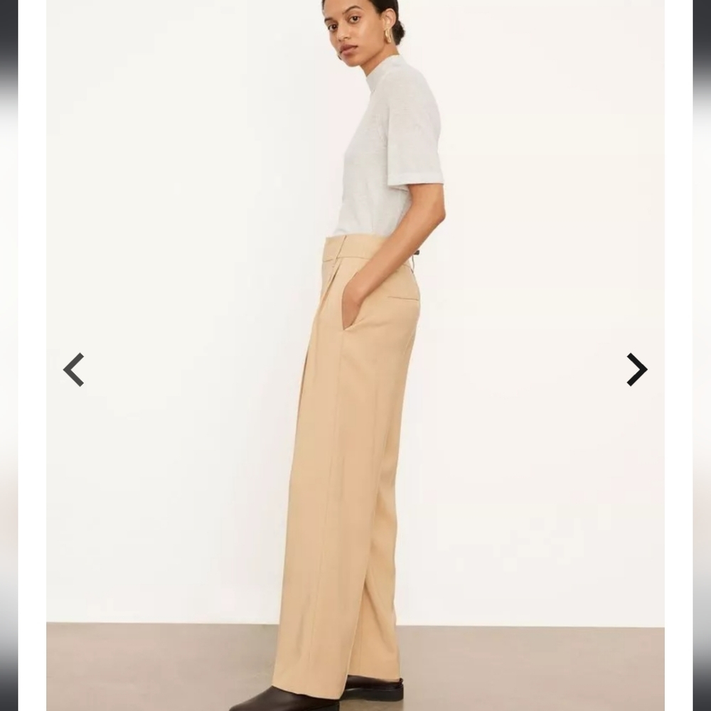 Vince Beige Wide Leg Trousers